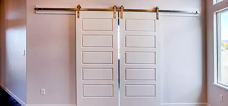 Glass Barn Door with Installation Hardware Kit Trois-Rivieres